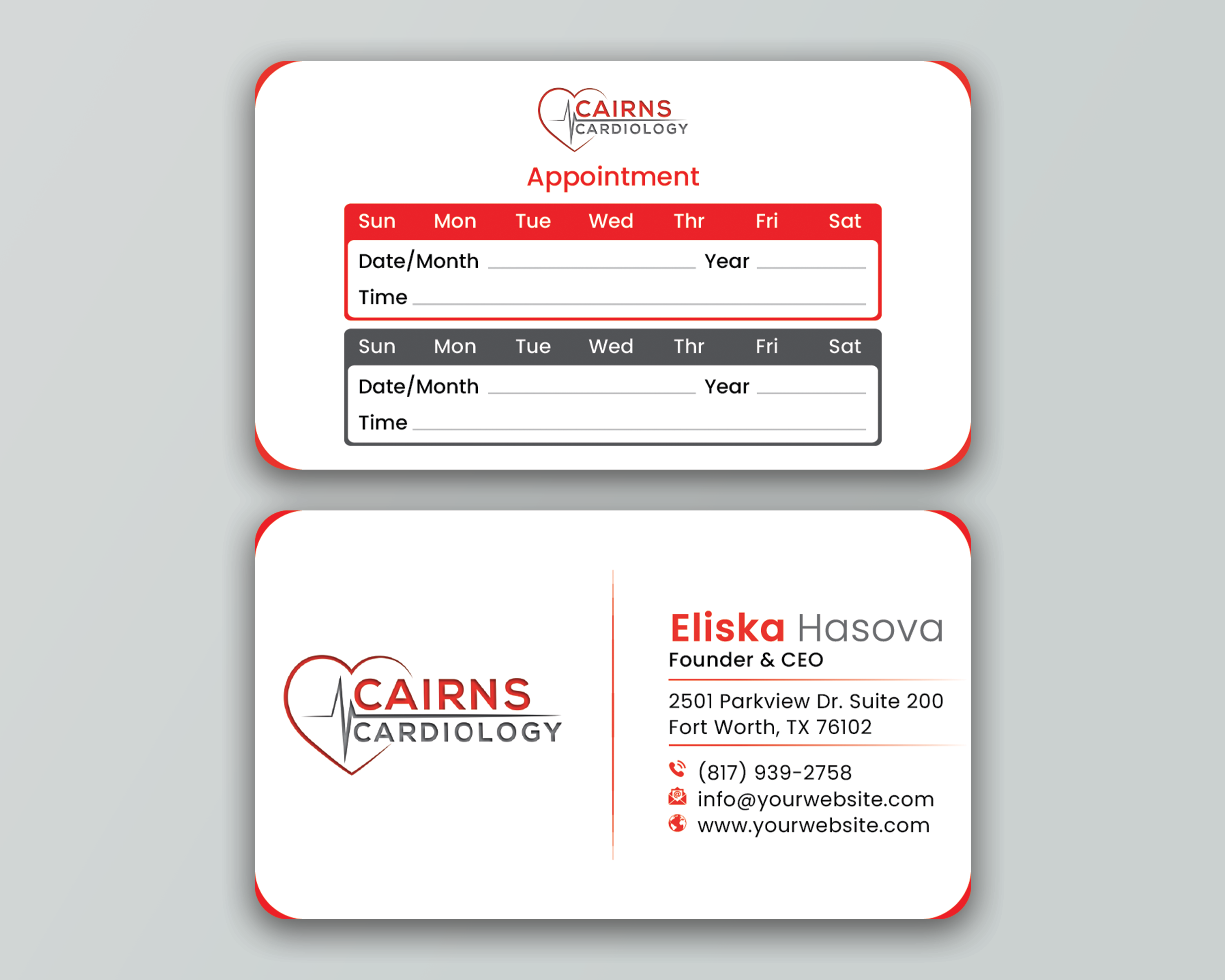 Business Card Design by DesignerShahadat for Cairns Cardiology | Design #34617404