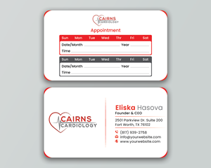 Business Card Design by DesignerShahadat for Cairns Cardiology | Design: #34617404