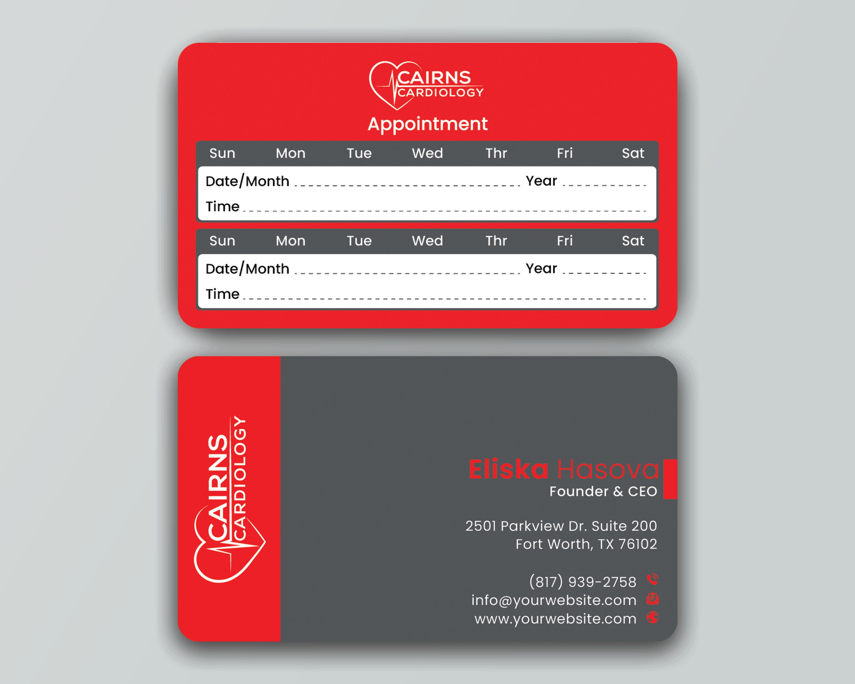 Business Card Design by DesignerShahadat for Cairns Cardiology | Design #34617405
