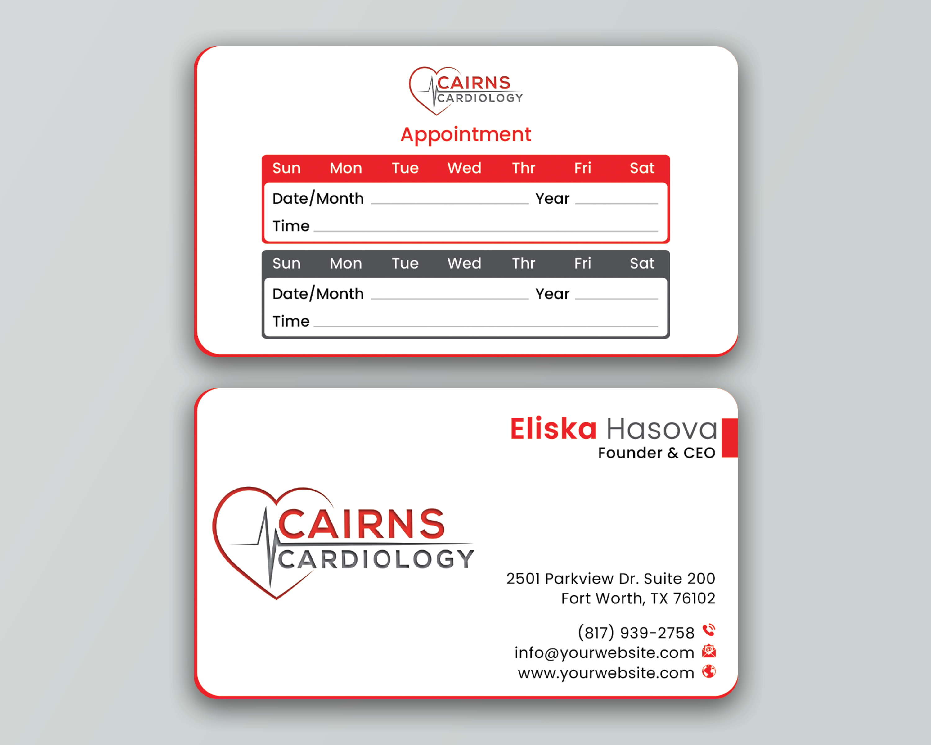 Business Card Design by DesignerShahadat for Cairns Cardiology | Design #34621549