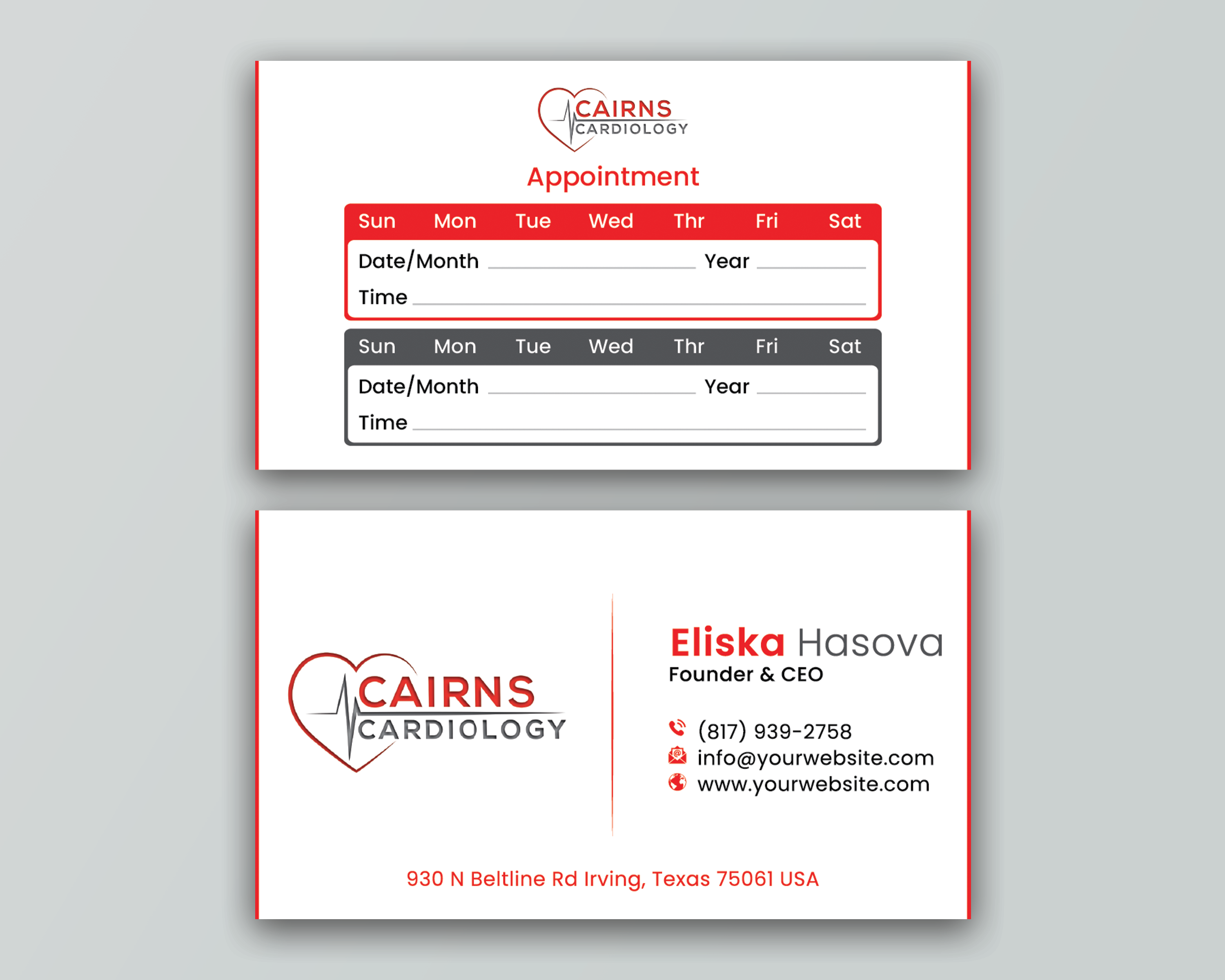 Design de Carte de Visite par DesignerShahadat pour Cairns Cardiology | Design #34621968