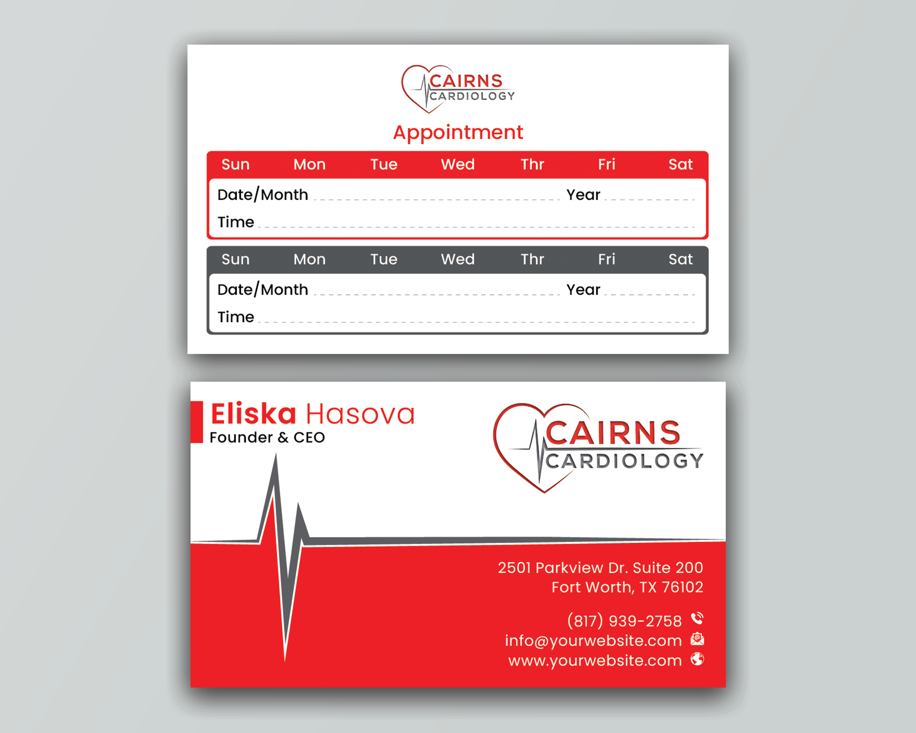 Business Card Design by DesignerShahadat for Cairns Cardiology | Design #34621969