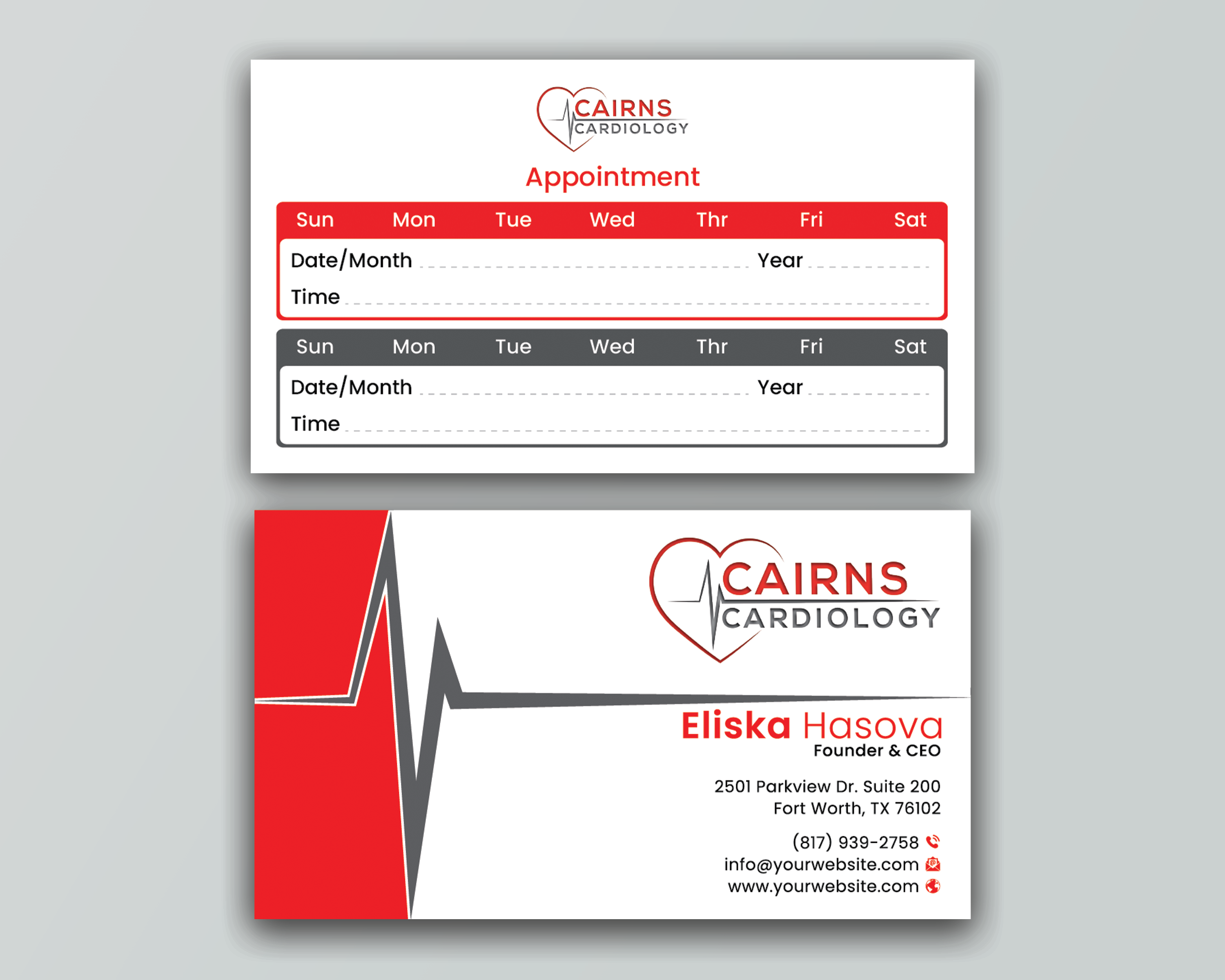 Business Card Design by DesignerShahadat for Cairns Cardiology | Design #34621971