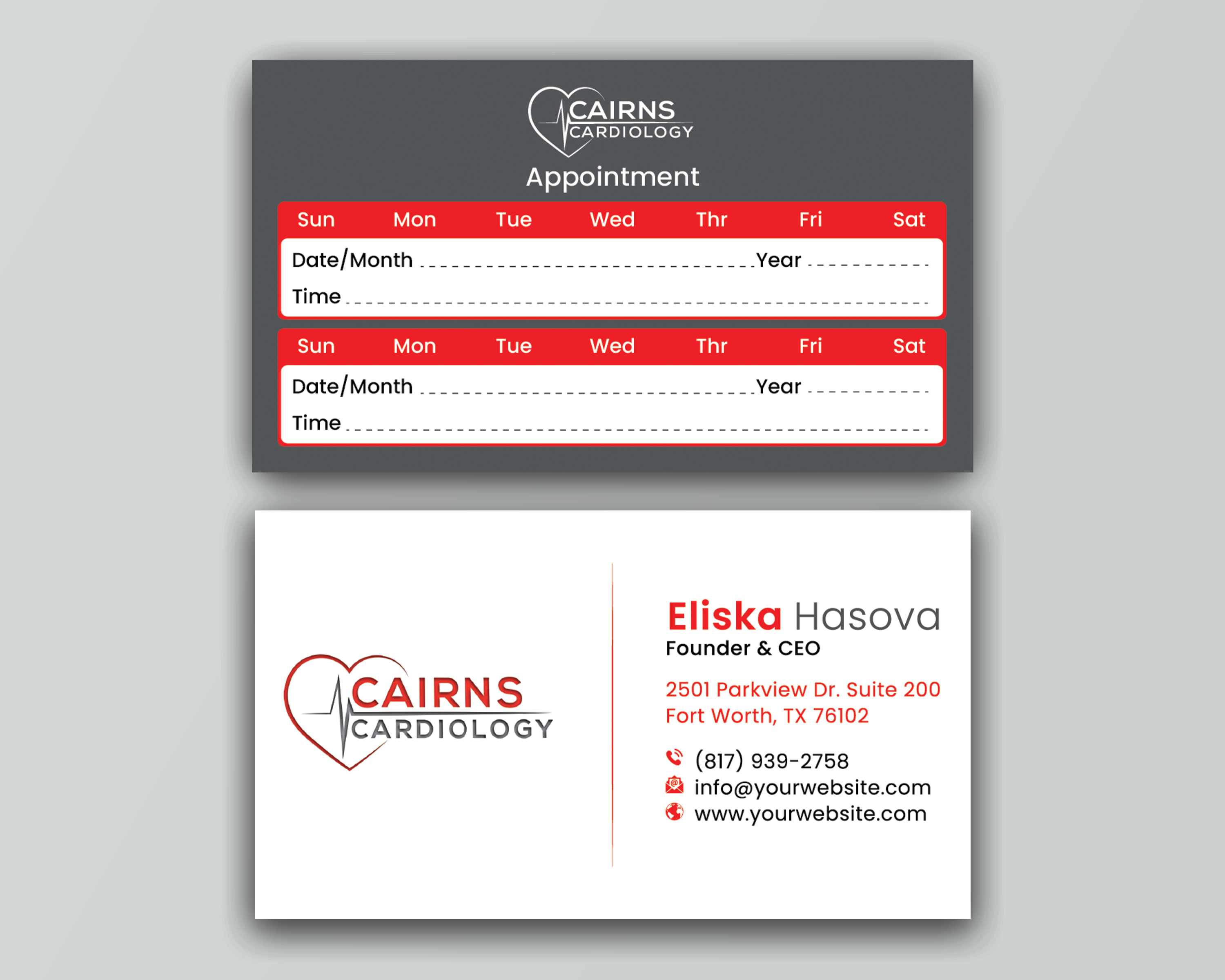 Business Card Design by DesignerShahadat for Cairns Cardiology | Design #34621975