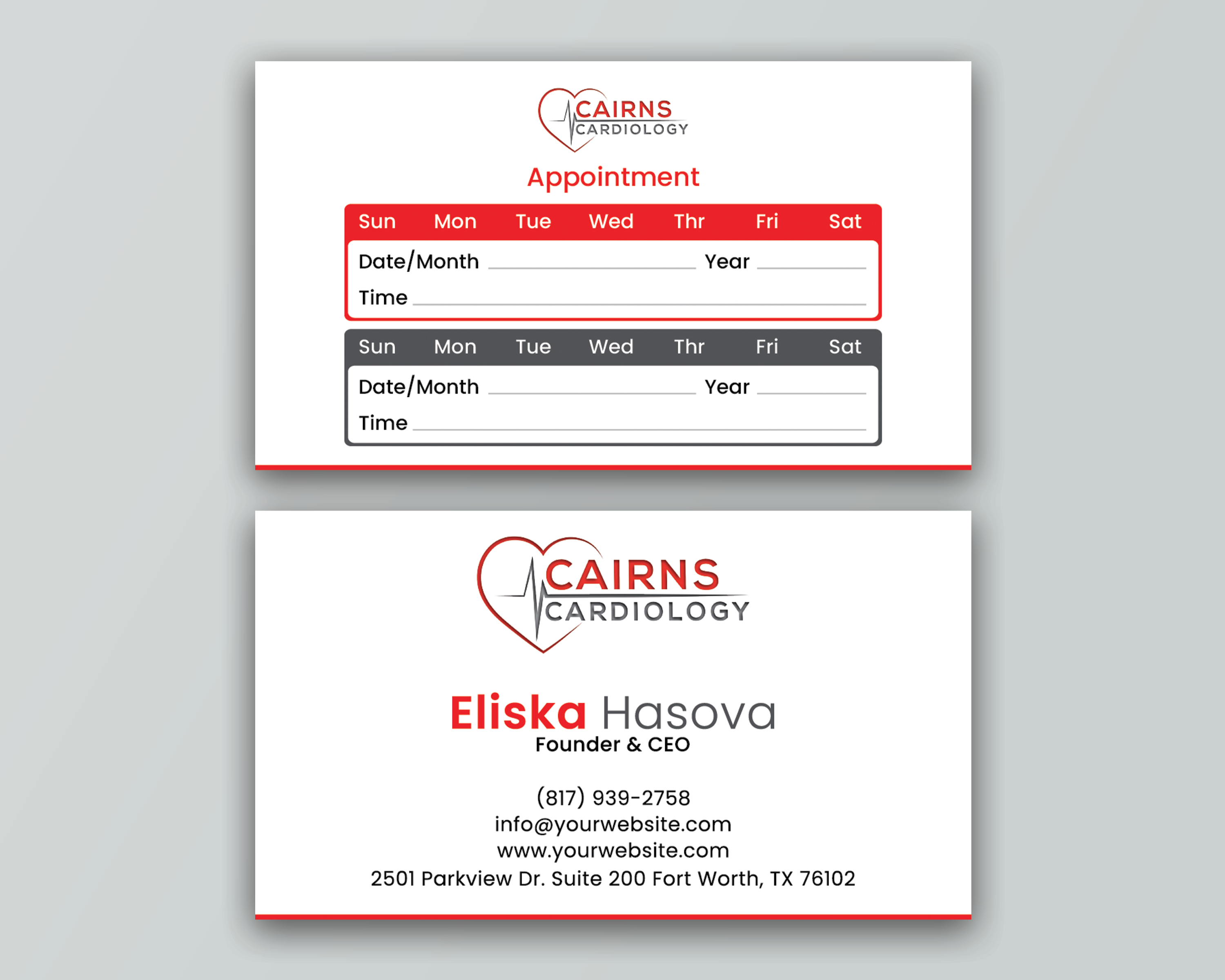 Business Card Design by DesignerShahadat for Cairns Cardiology | Design #34623748