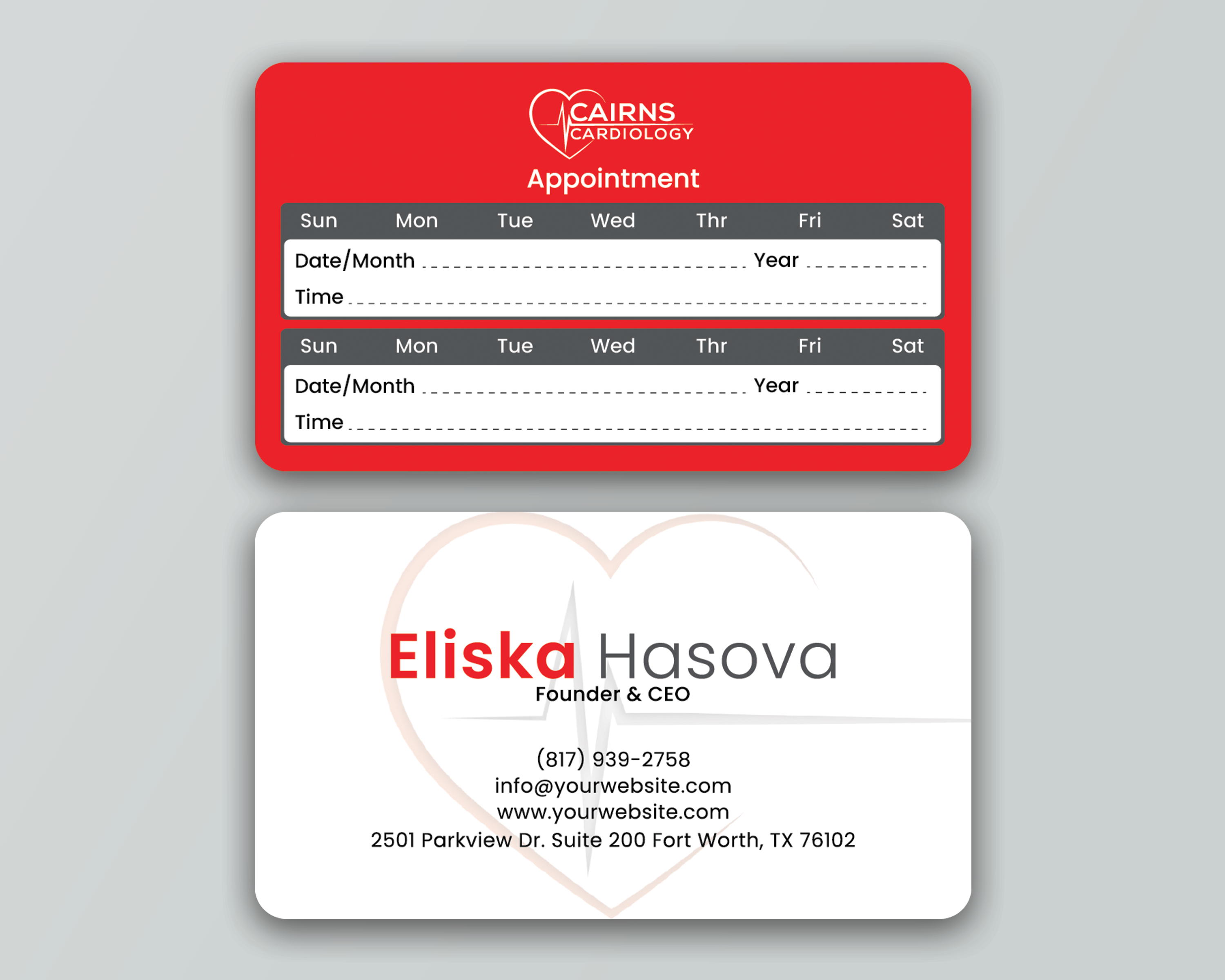 Business Card Design by DesignerShahadat for Cairns Cardiology | Design #34623797