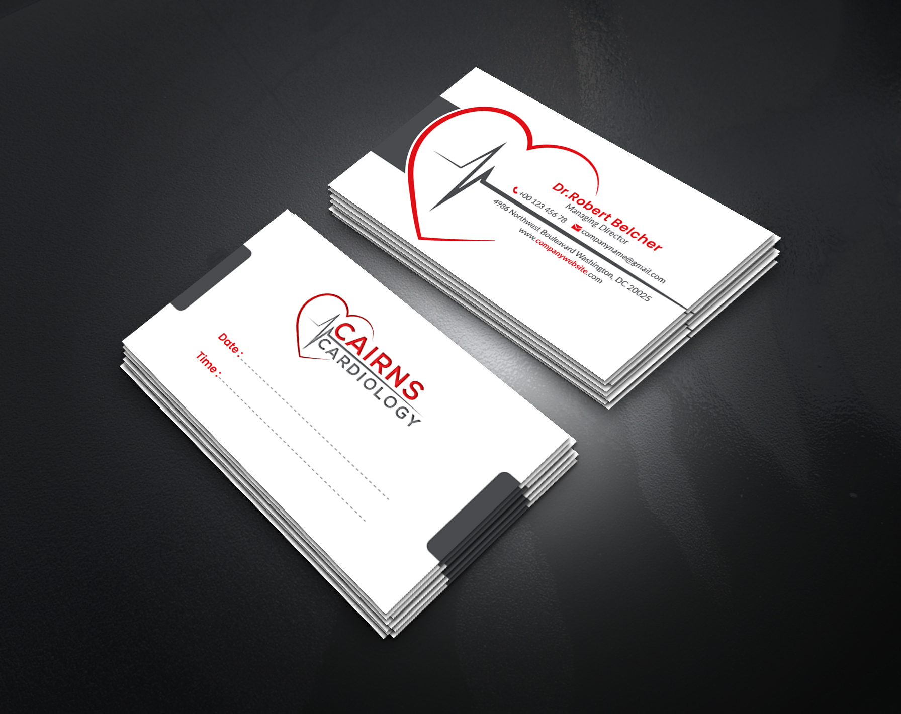 Business Card Design by artbitin for Cairns Cardiology | Design #34580009