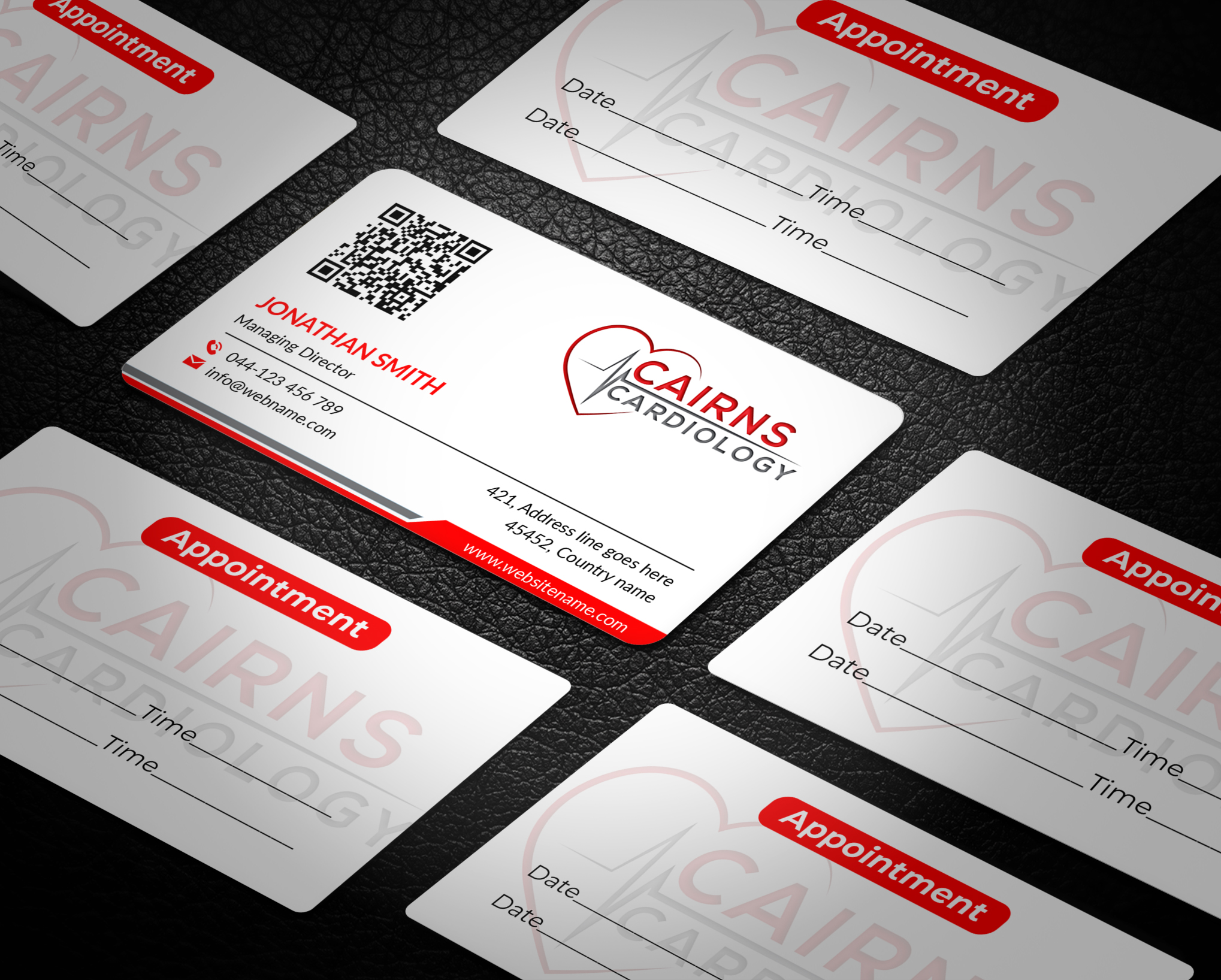 Diseño de Tarjeta de Presentación por JS Desiger para Cairns Cardiology | Diseño #34626076