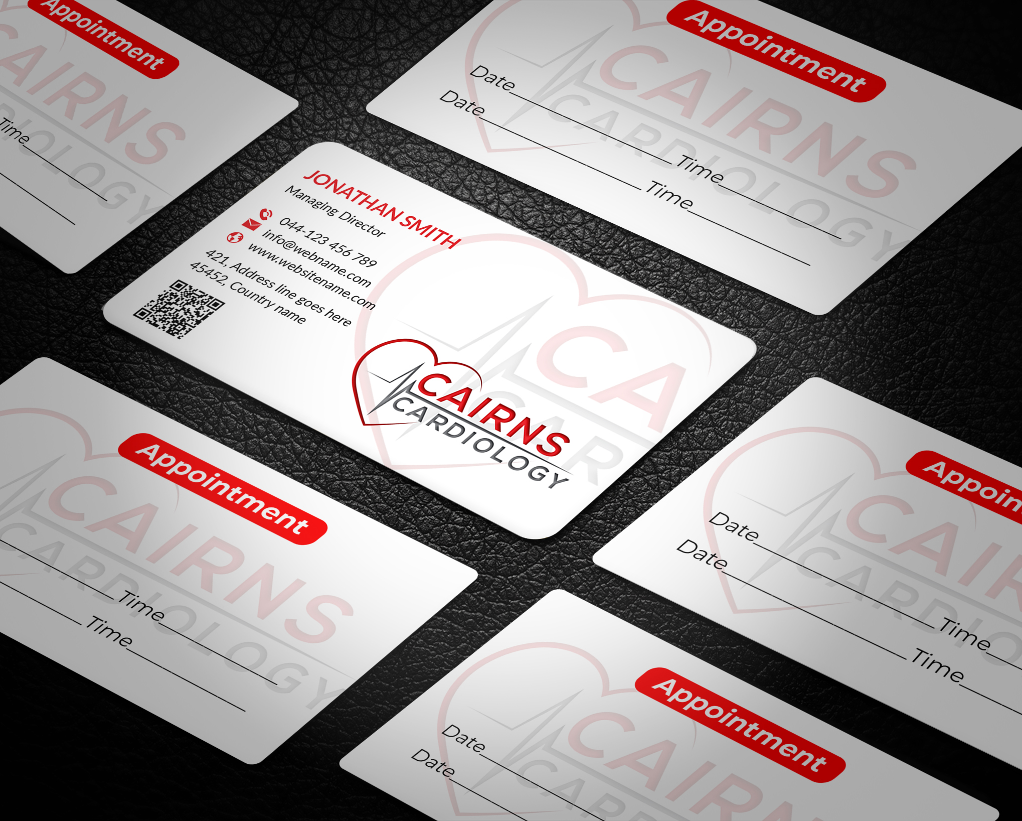 Diseño de Tarjeta de Presentación por JS Desiger para Cairns Cardiology | Diseño #34626177