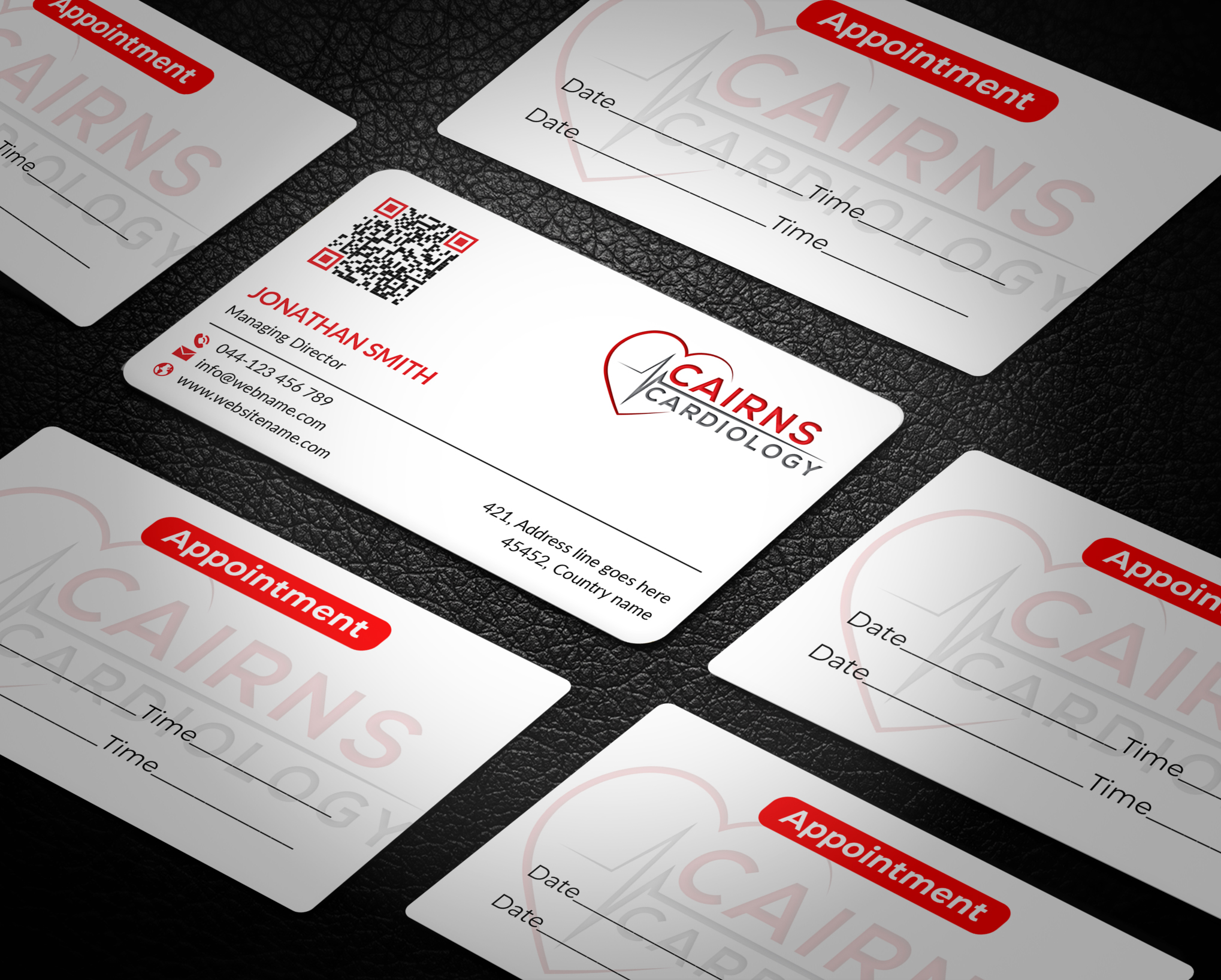 Diseño de Tarjeta de Presentación por JS Desiger para Cairns Cardiology | Diseño #34626223