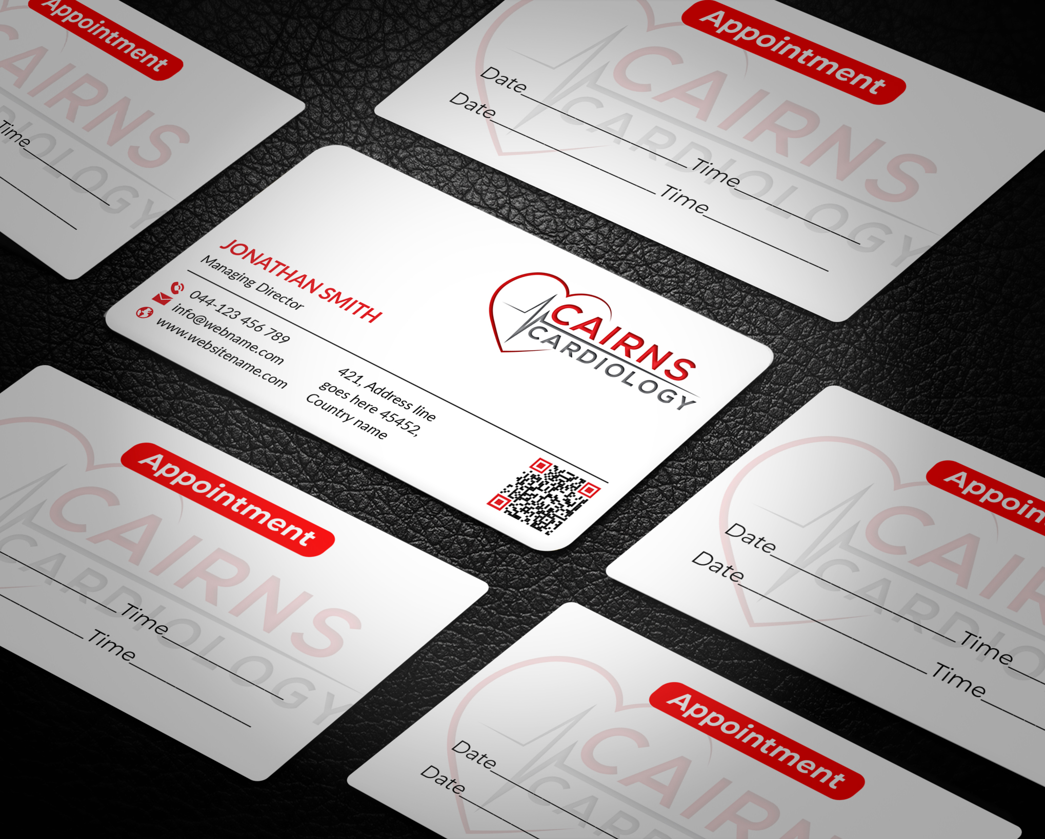 Diseño de Tarjeta de Presentación por JS Desiger para Cairns Cardiology | Diseño #34626316