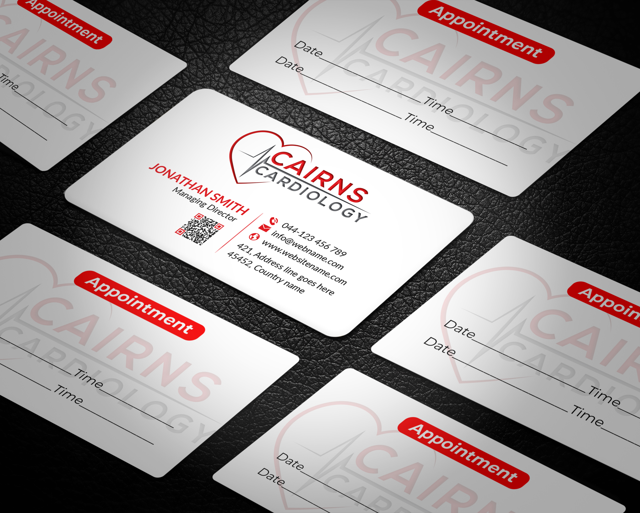 Diseño de Tarjeta de Presentación por JS Desiger para Cairns Cardiology | Diseño #34626386