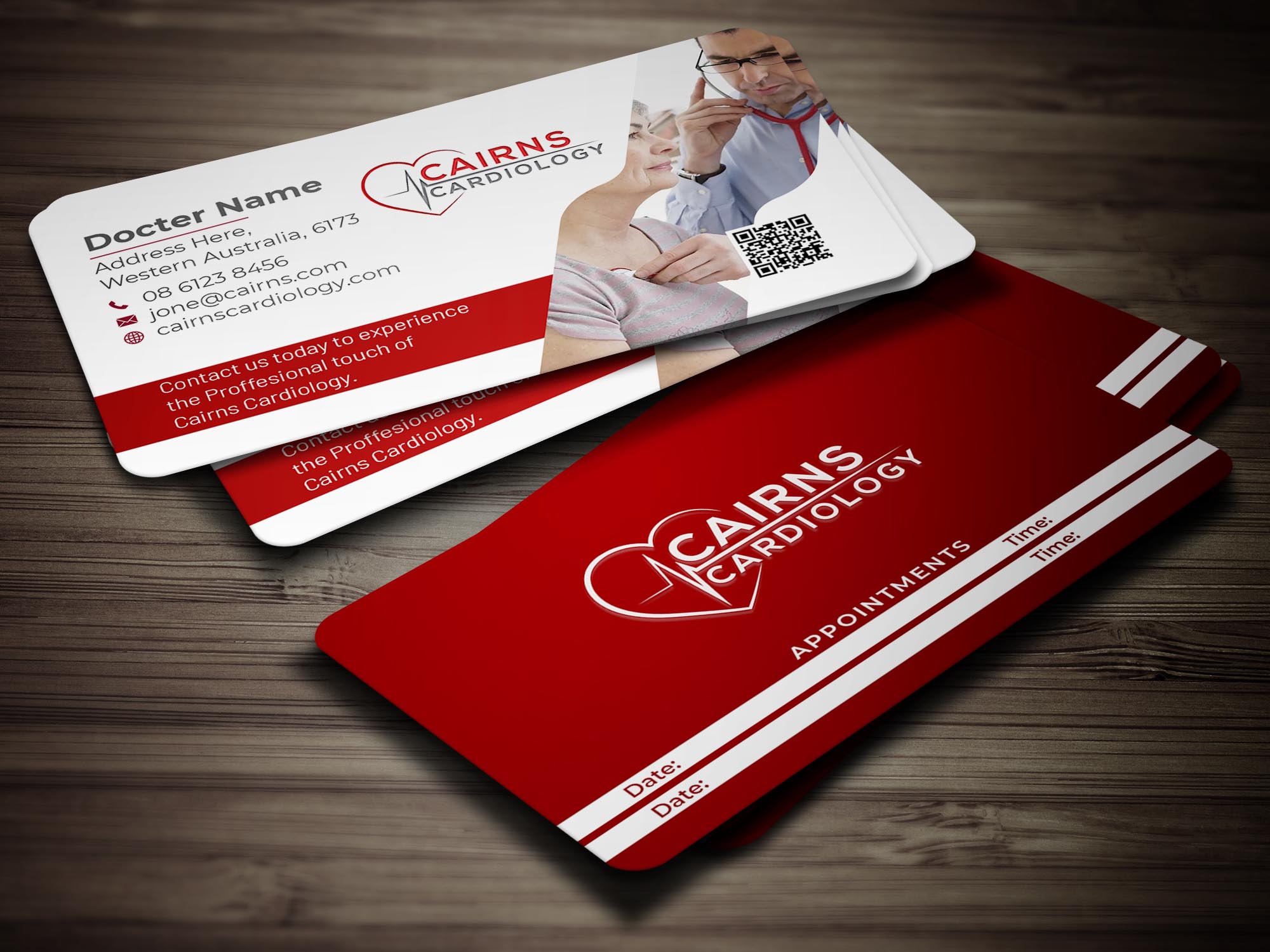 Business Card Design by mallikage for Cairns Cardiology | Design #34616010