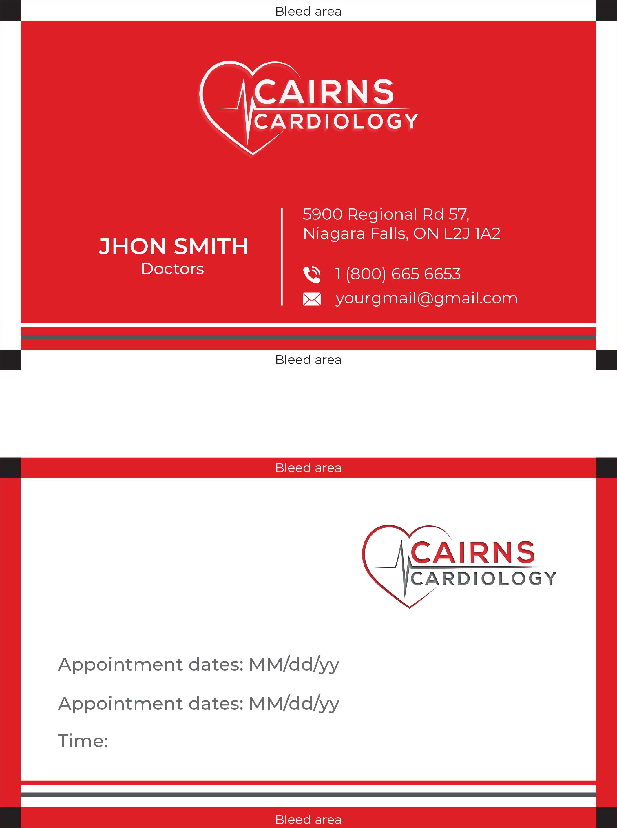 Business Card Design by Ashraful99 for Cairns Cardiology | Design #34608182