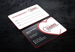 Business Card Design by LAXMI DESIGNHUB for Cairns Cardiology | Design: #34579957