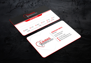 Business Card Design by LAXMI DESIGNHUB for Cairns Cardiology | Design: #34579978