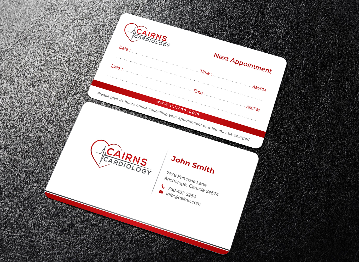 Business Card Design by chandrayaan.creative for Cairns Cardiology | Design #34589124