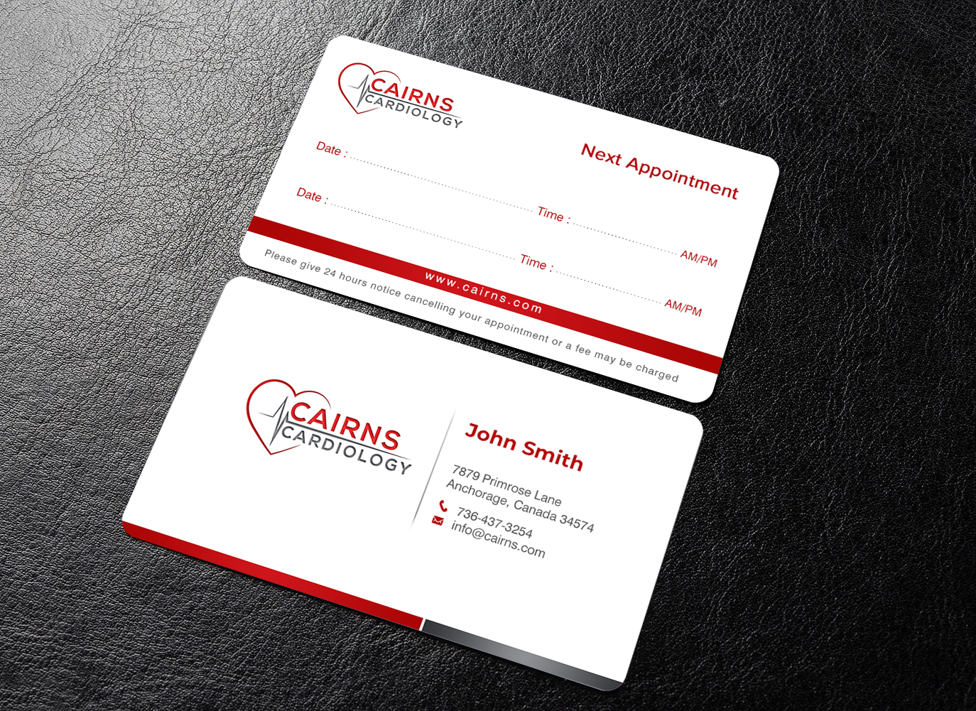 Business Card Design by chandrayaan.creative for Cairns Cardiology | Design #34589126