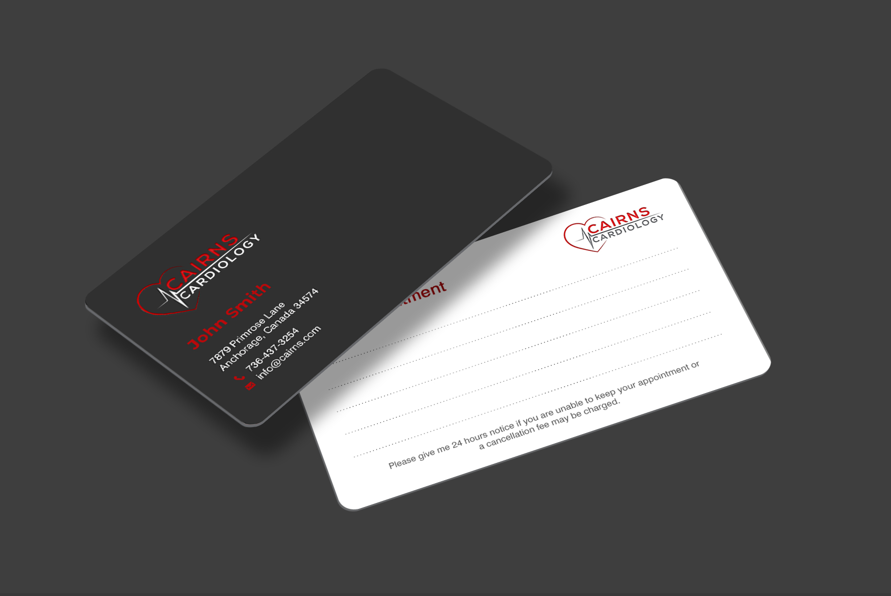Business Card Design by chandrayaan.creative for Cairns Cardiology | Design #34589133