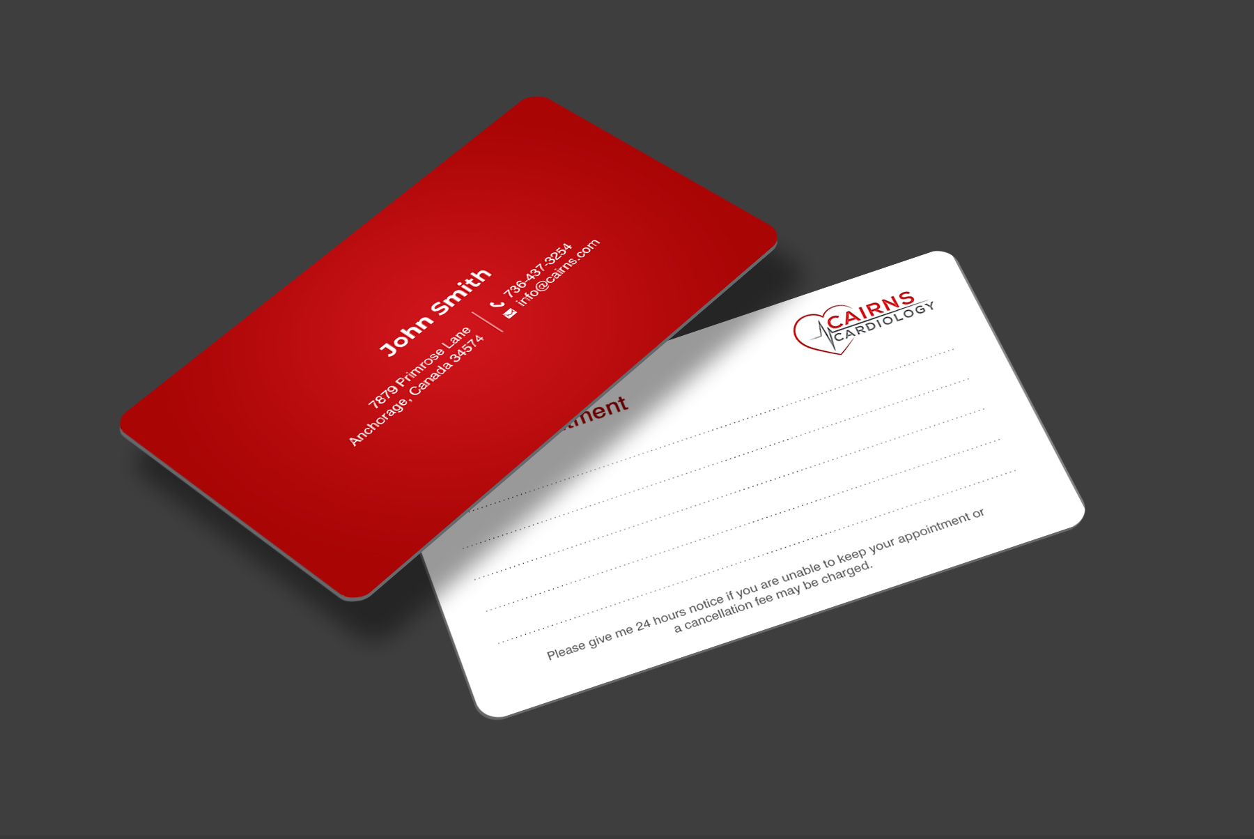Business Card Design by chandrayaan.creative for Cairns Cardiology | Design #34589137