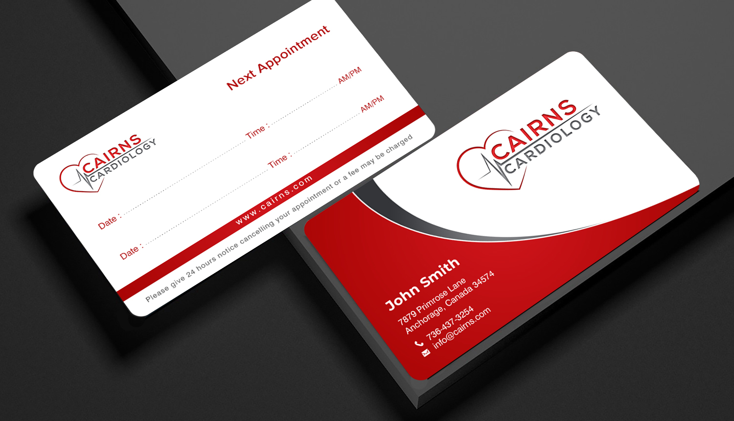 Business Card Design by chandrayaan.creative for Cairns Cardiology | Design #34589146