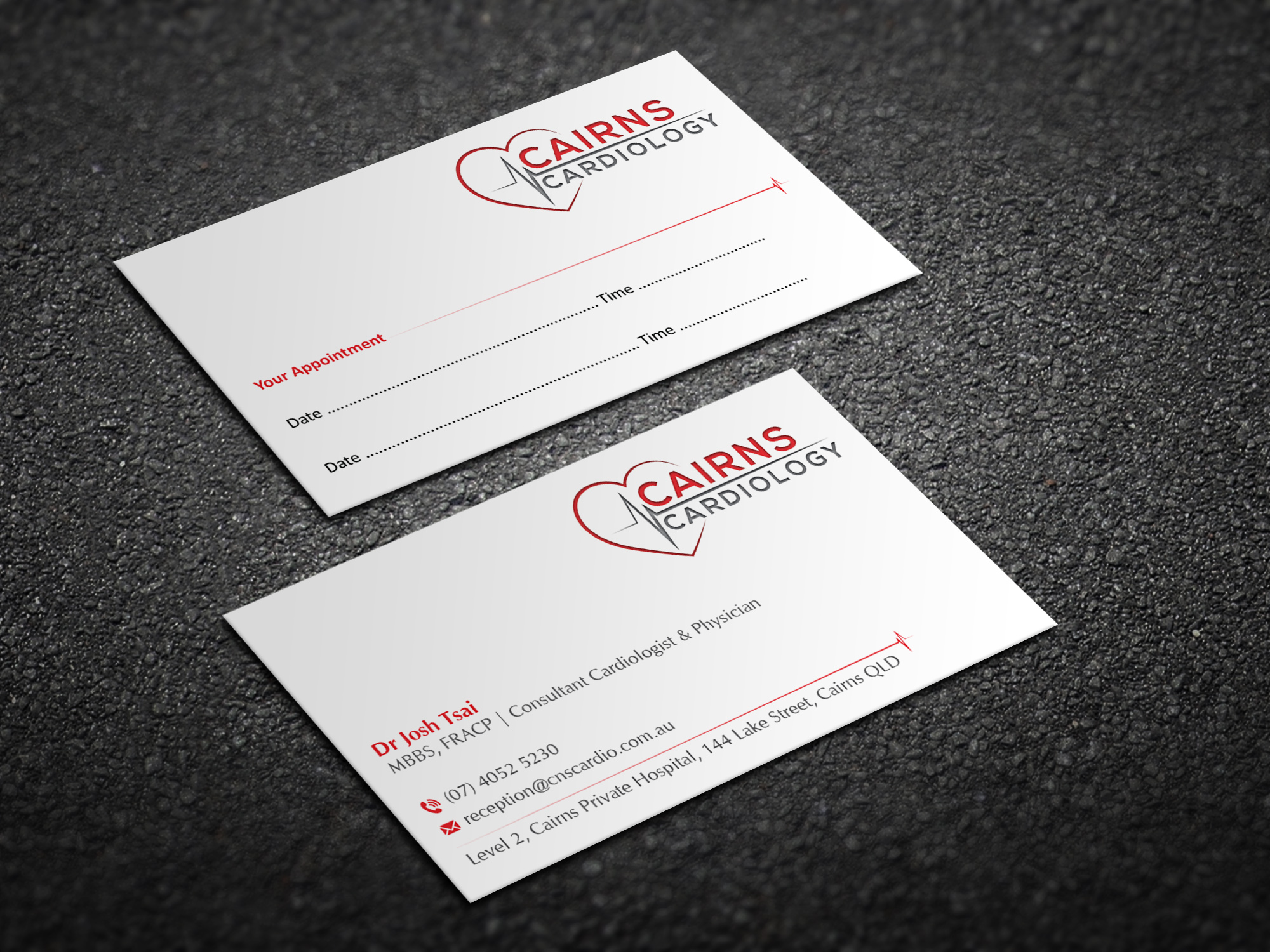 Diseño de Tarjeta de Presentación por Magic of Art para Cairns Cardiology | Diseño #34581283