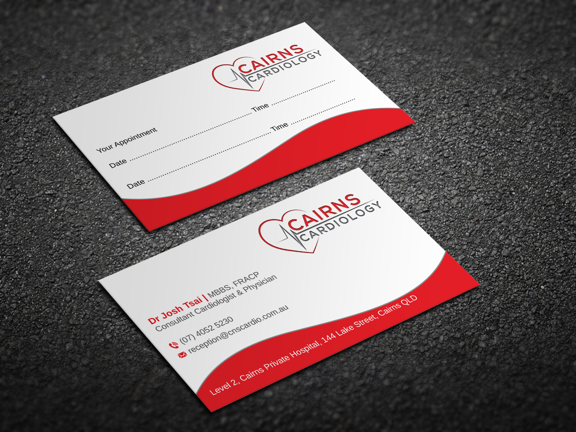 Diseño de Tarjeta de Presentación por Magic of Art para Cairns Cardiology | Diseño #34581290