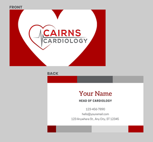 Business Card Design by WebDesk Solution for Cairns Cardiology | Design: #34595854