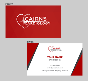 Business Card Design by WebDesk Solution for Cairns Cardiology | Design: #34595856