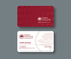 Business Card Design by Andrés Sebastián for Poppy's Home Care | Design: #34582458