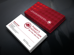 Business Card Design by Graphixpointt for Poppy's Home Care | Design: #34583426