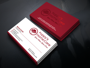 Business Card Design by Graphixpointt for Poppy's Home Care | Design: #34583484