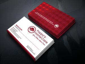 Business Card Design by Graphixpointt for Poppy's Home Care | Design: #34583487