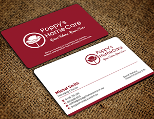Design de Carte de Visite par Graphixpointt pour Poppy's Home Care | Design : #34586215