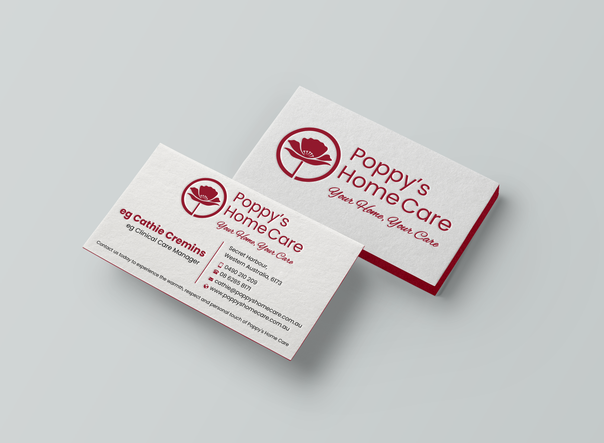 Visitenkarten-Design von Expert Bappy für Poppy's Home Care | Design #34580597