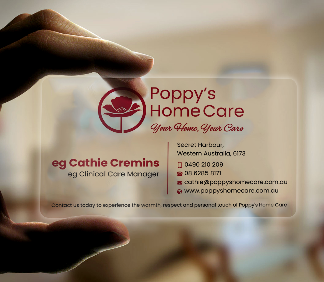 Visitenkarten-Design von Expert Bappy für Poppy's Home Care | Design #34580599