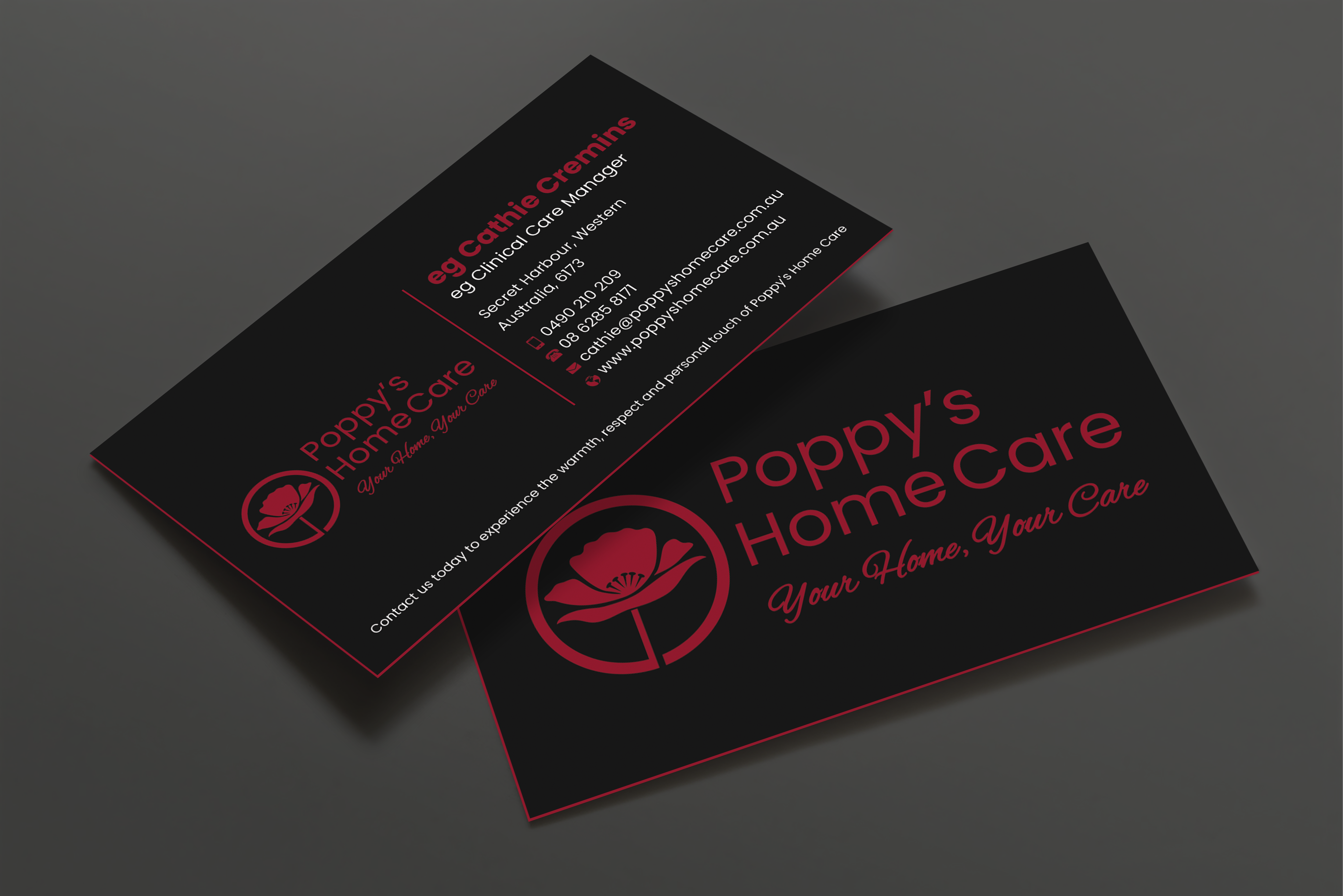 Visitenkarten-Design von Expert Bappy für Poppy's Home Care | Design #34580627