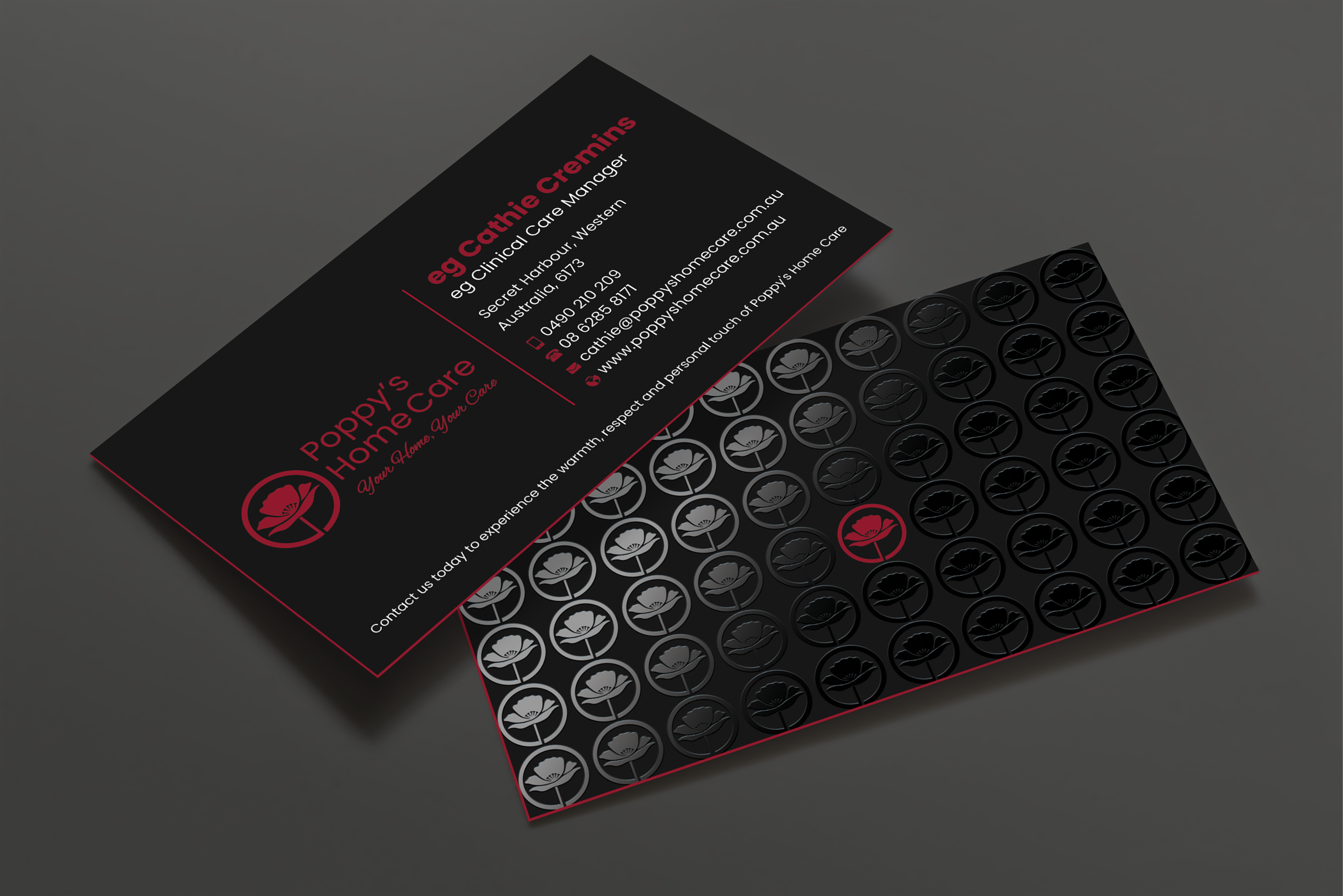 Business Card Design by Expert Bappy for Poppy's Home Care | Design #34580701