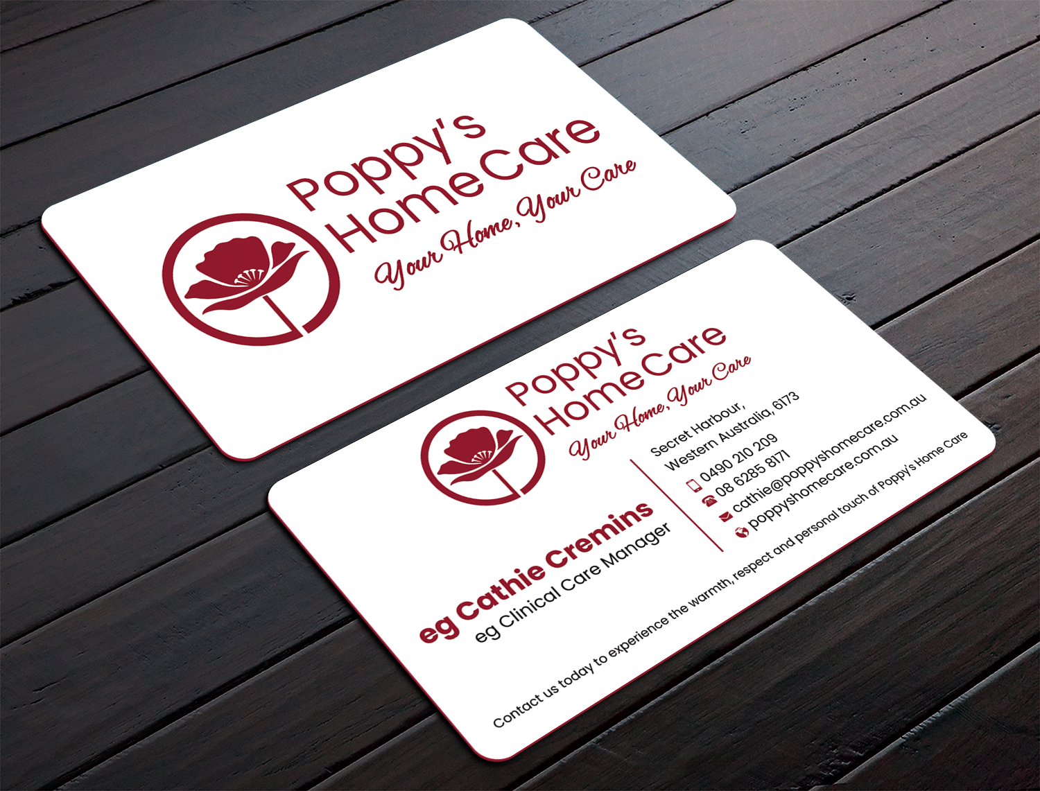 Visitenkarten-Design von Expert Bappy für Poppy's Home Care | Design #34580734