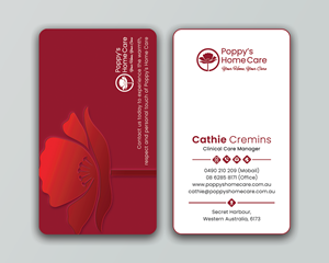 Business Card Design by DesignerShahadat for Poppy's Home Care | Design: #34594102
