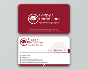 Business Card Design by DesignerShahadat for Poppy's Home Care | Design: #34594103
