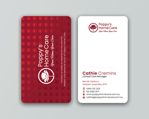 Business Card Design by DesignerShahadat for Poppy's Home Care | Design: #34600856