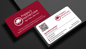 Business Card Design by designer1975 for Poppy's Home Care | Design: #34586873