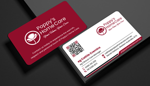 Business Card Design by designer1975 for Poppy's Home Care | Design: #34586903