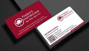 Business Card Design by designer1975 for Poppy's Home Care | Design: #34586911