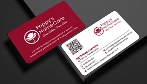 Business Card Design by designer1975 for Poppy's Home Care | Design: #34586926