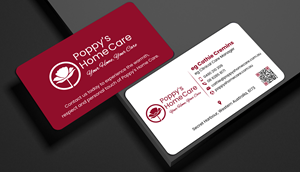 Business Card Design by designer1975 for Poppy's Home Care | Design: #34586943