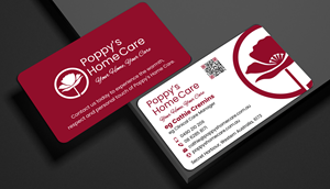 Business Card Design by designer1975 for Poppy's Home Care | Design: #34586982