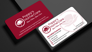 Business Card Design by designer1975 for Poppy's Home Care | Design: #34586992