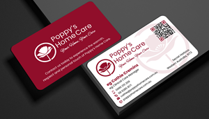 Business Card Design by designer1975 for Poppy's Home Care | Design: #34592555